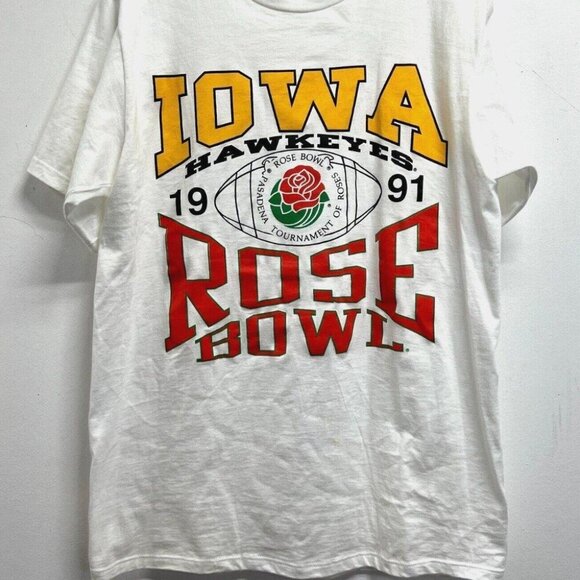 Iowa Hawkeye Rose Bowl 1991 College Football Fan Unisex T-Shirt 170 - Picture 1 of 5